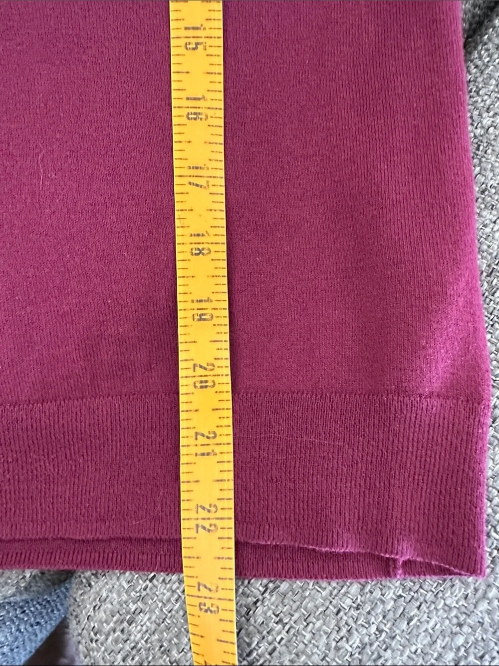 J.Crew Women's Sleeveless Knit Classic Shell - Maroon Small 100% Cotton